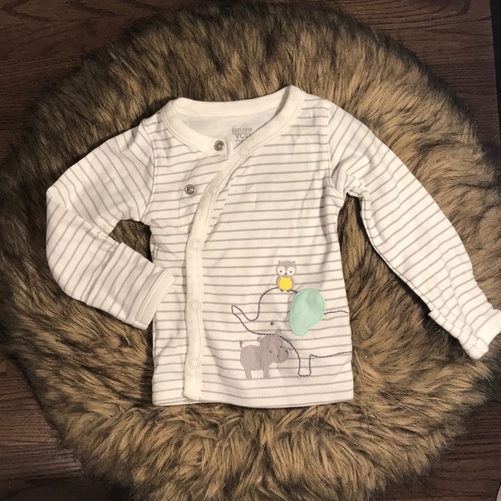 Carters Adorable Striped Shirt. Infant Size 6m